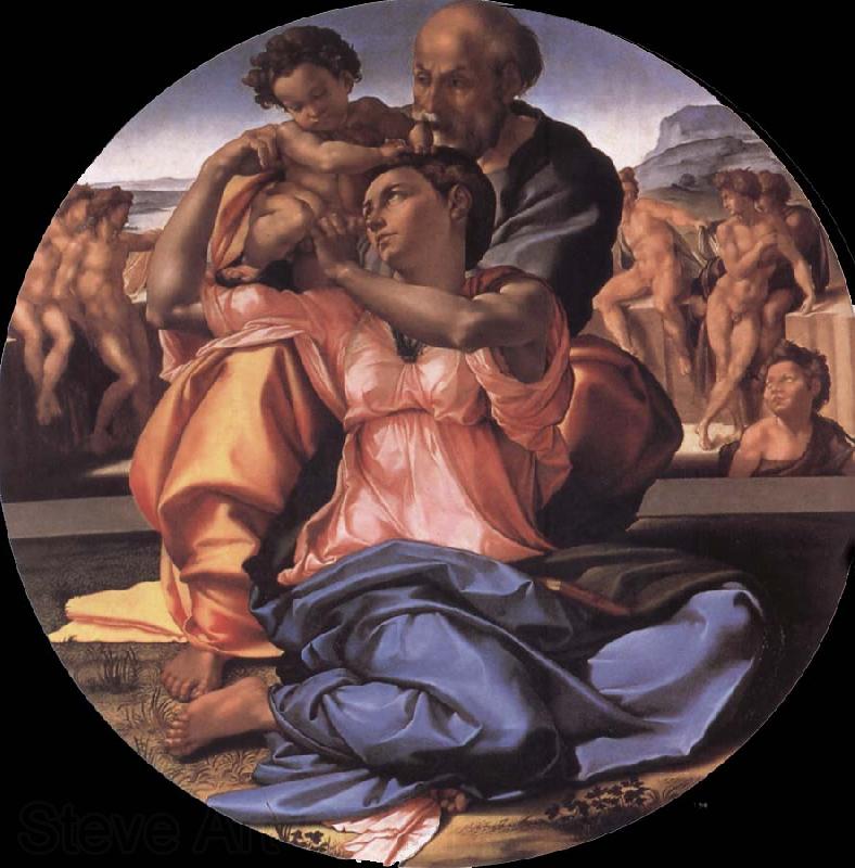 Michelangelo Buonarroti The Holy Family with the Young St.John the Baptist